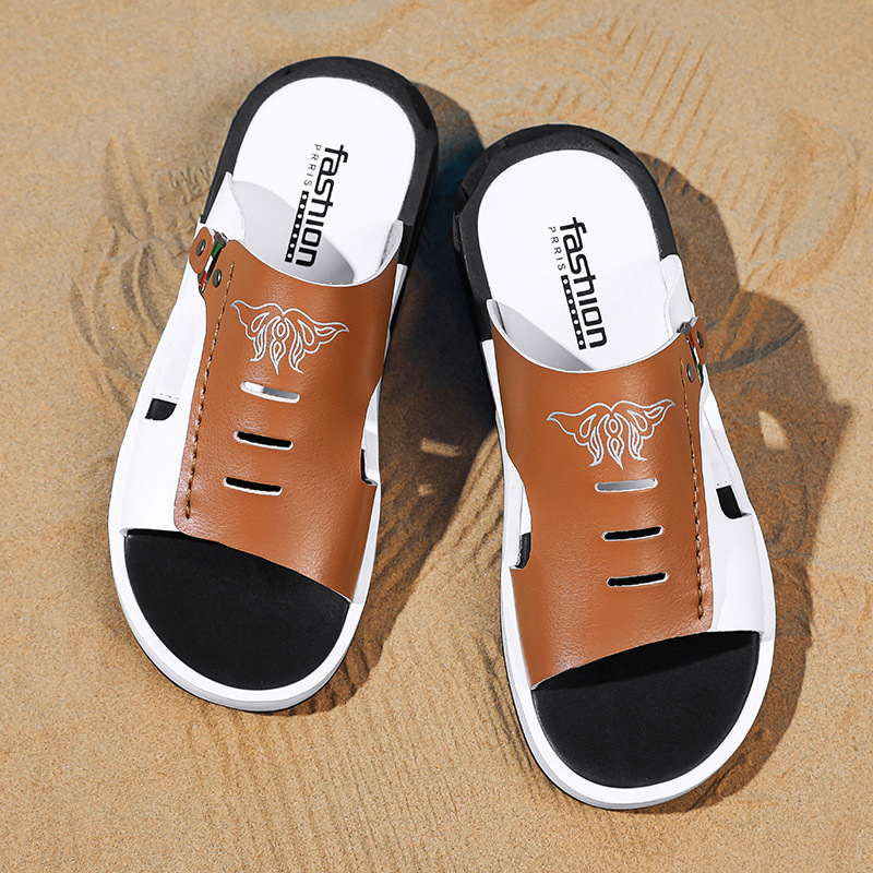 Zapatillas de Pato Mandarín ropa de moda de verano para Hombres Nuevo estilo coreano personalidad de moda más tamaño sandalias de playa chanclas antideslizantes