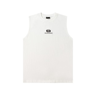 Spring and summer 2025 new Paris B letters LOGO embroidered vest sleeveless vest for men and women a generation batch