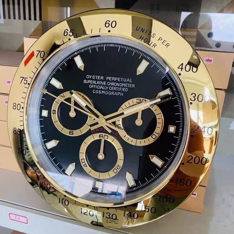 Fashionwallclock劳力水鬼迪通拿格林尼治系列金属14寸挂钟北欧|undefined