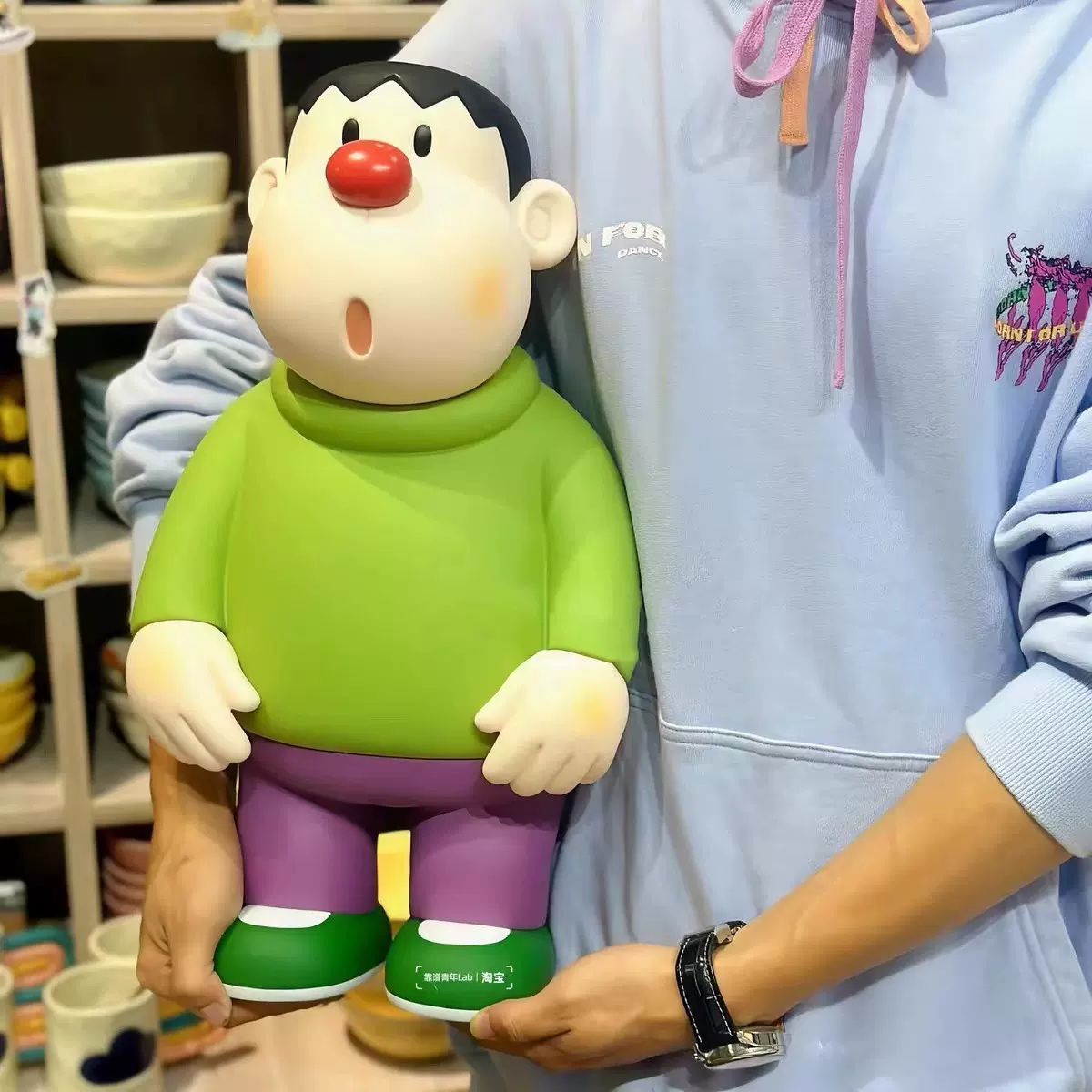 45CM胖虎手办桌面摆件家居摆台饰品入户玄关客厅室内摆台装饰摆件