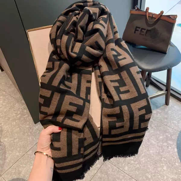 Autumn and Winter Double F Letter Thickened Cashmere Scarf Korean-style Dongdaemun All-match Long Hong Kong Style Shawl