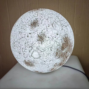Meteorite Pit Moon Lamp Sculpture Planet Lamp Pe Rolling Waterproof Ball Lamp Courtyard Decoration Lawn Lamp