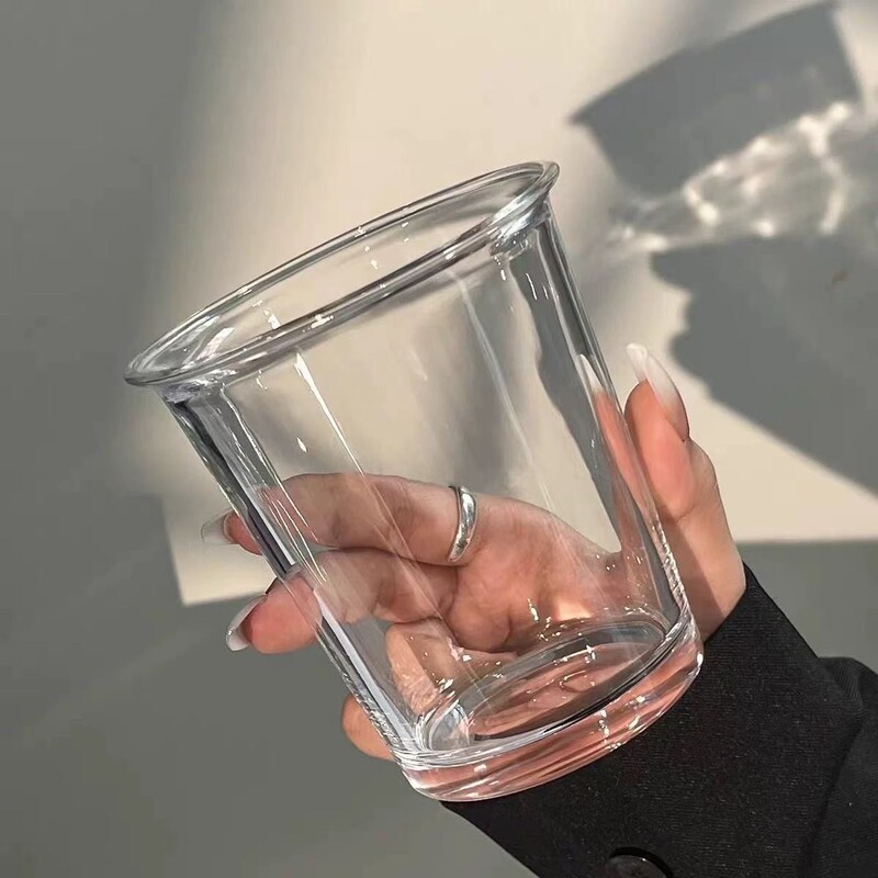 翻口杯网红创意ins风玻璃杯日韩式茶水杯咖啡牛奶奶茶伴手礼杯|undefined