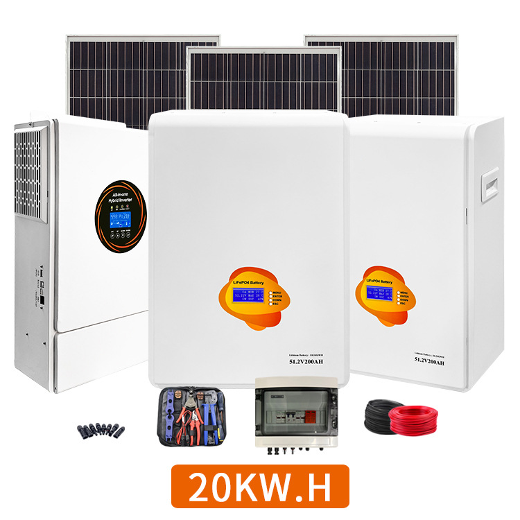 离网家用储能电池10kw60度太阳能光伏储能系统全套220v