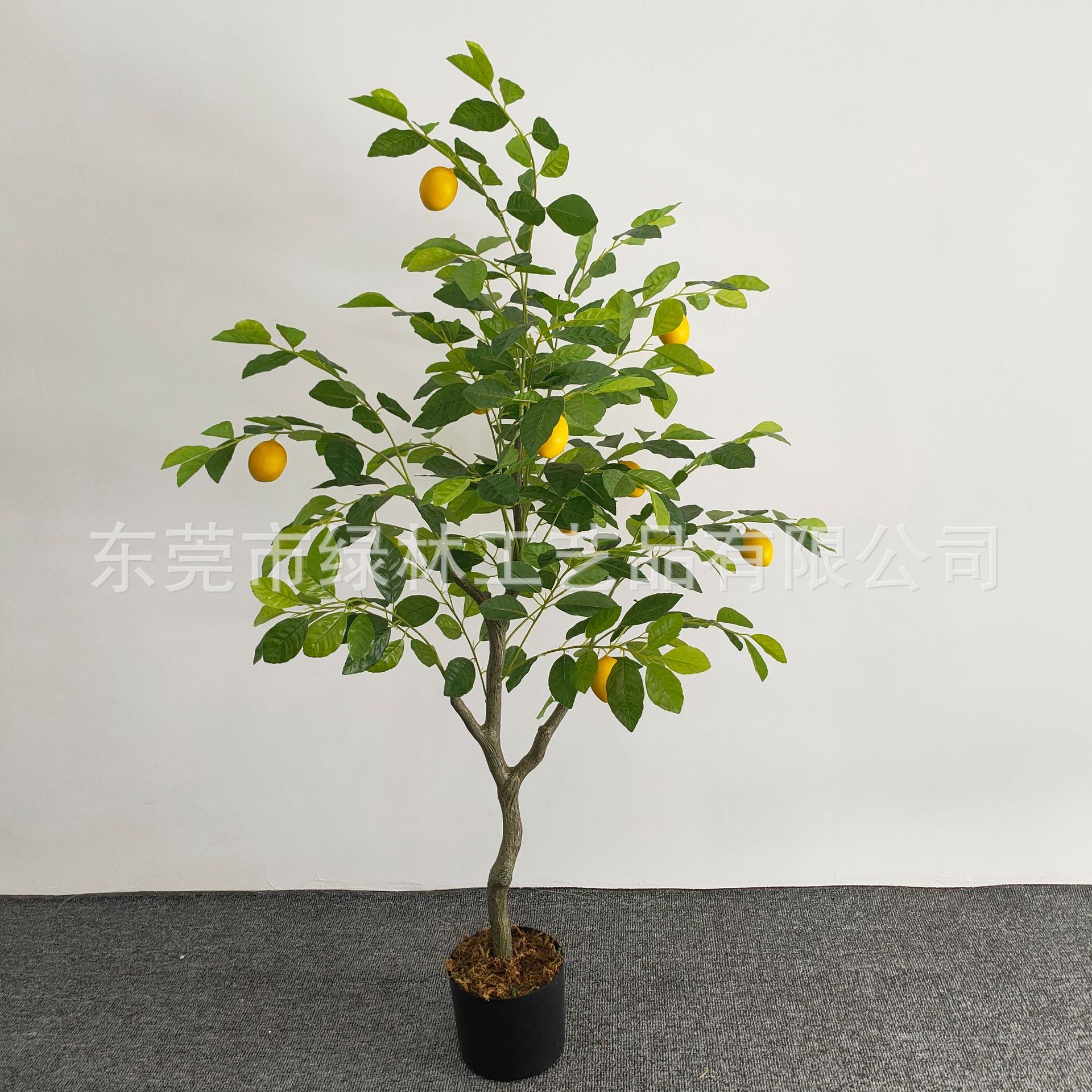 Simulación Lemon Tree potted Home Living Room decoración de interiores simulación planta verde fábrica al por mayor