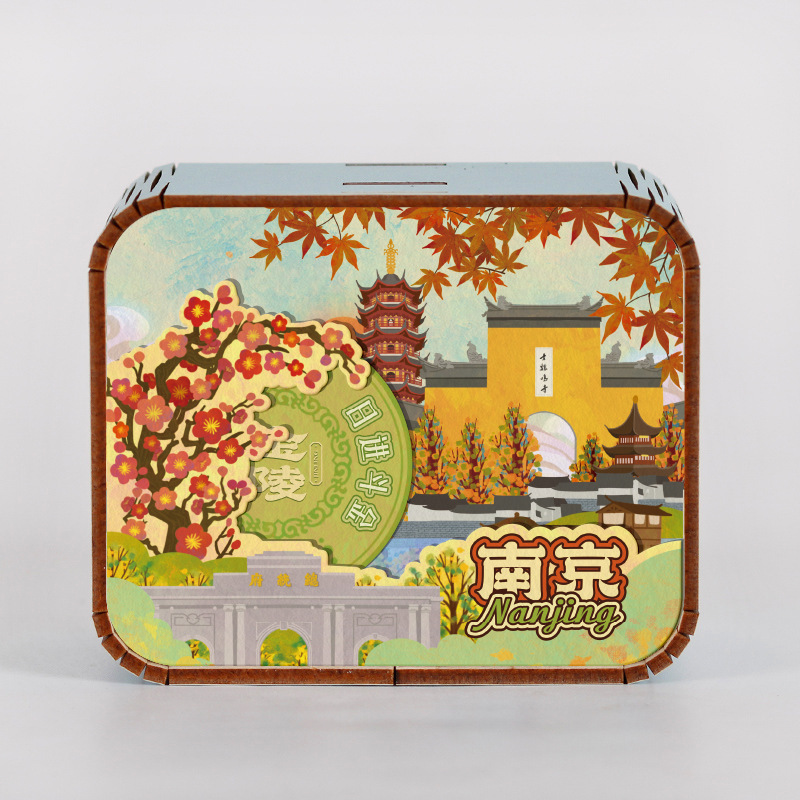 オリジナルアモイ重慶南京西安都市動態オルゴールオルゴールオルゴール観光記念品|undefined