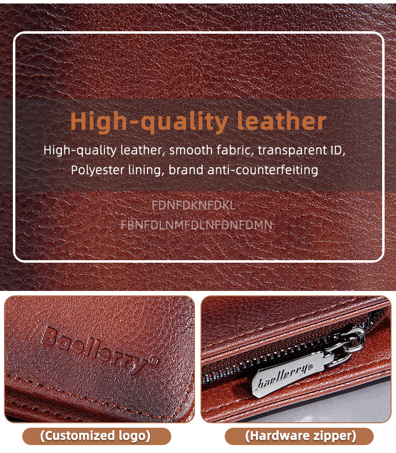 69g Weight Polyester Lining Material Zipper Closure Type Small Wallets Bags Type 1 Piece Quantity Daily Occasion Pu Leather Material Solid Color Pattern All Seasons Season Men's Gender Sewing Thread Design Business Style Square Shape Men's Solid Color Pu Leather Zipper Small Wallets 2