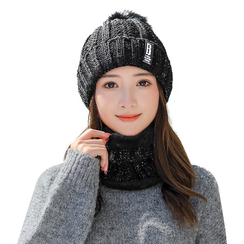 Winter Hat for Women, Korean Version Student Casual Fleece Warm Hat for Autumn and Winter, Riding Cold-Proof Knitted Hat