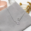 Life lock love key necklace female Xiaohongshu recommended explosion clavicle chain light luxury fashion Singapore 1