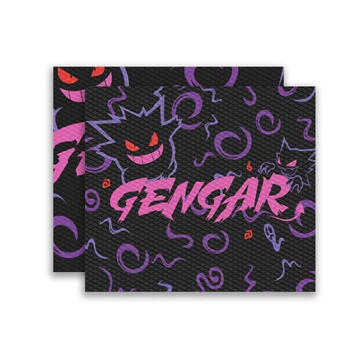 wraps, No.9 decorative stickers, Motorcycle tail - diamond-shaped-anti-slip-texture-gengar-handlebar-grips-1-pair