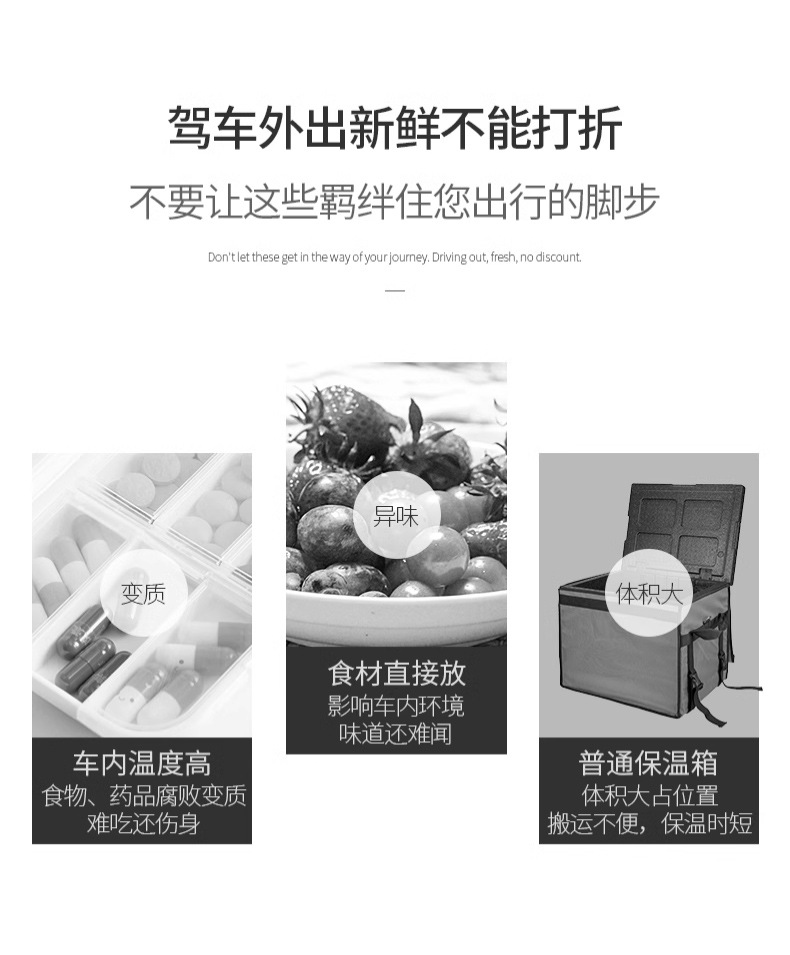 Specialized Refrigerated Small Refrigerator for Large Trucks, Car-Mounted Thermostat Box, Portable Mini Refrigerator for Car, Home, and Outdoor Use