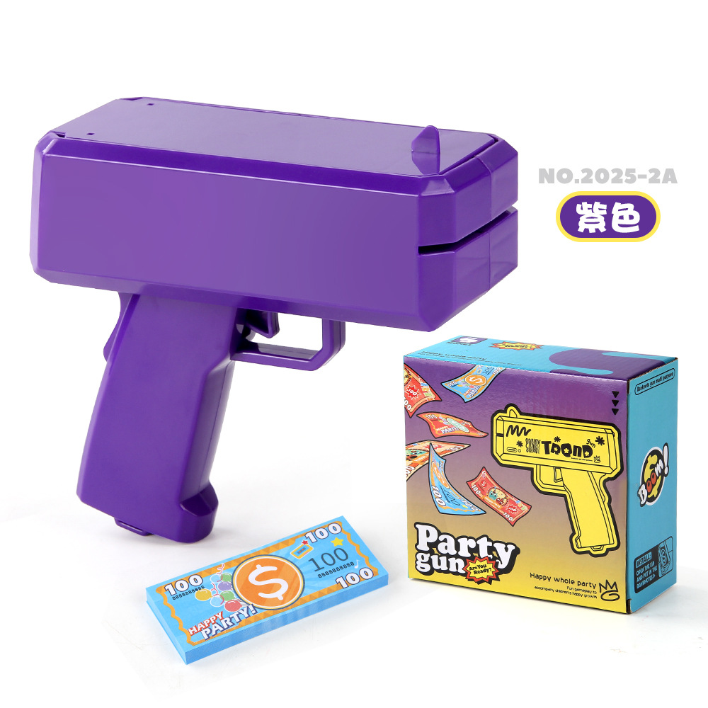 Los fabricantes suministran nuevo dinero exótico pistola de juguete dinero pistola USD dinero pistola partido juego boda dinero tiro