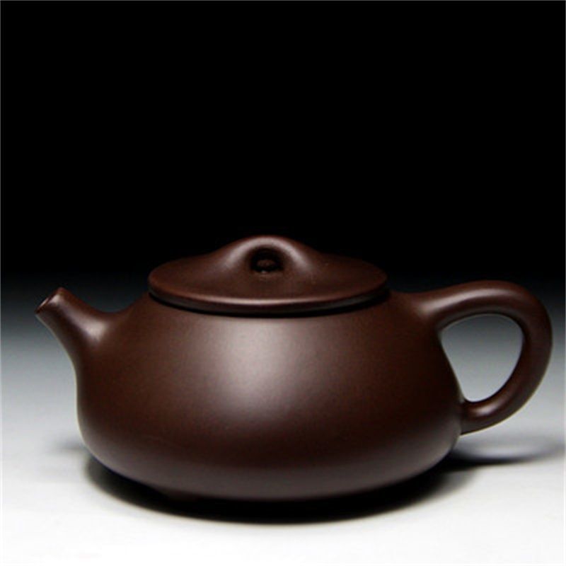 New Yixing semi-handmade raw ore purple mud classic Jingzhou purple sand teapot stone ladle pot tea set a generation of hair