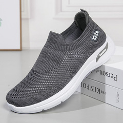 2023老人鞋男夏季網面鞋休閒鞋鏤空透氣軟底中老年爸爸健步運動鞋