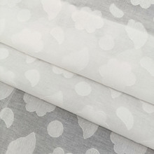 全棉大提花剪花布料立体花朵肌理春夏女装童装衬衫连衣裙H25148-1