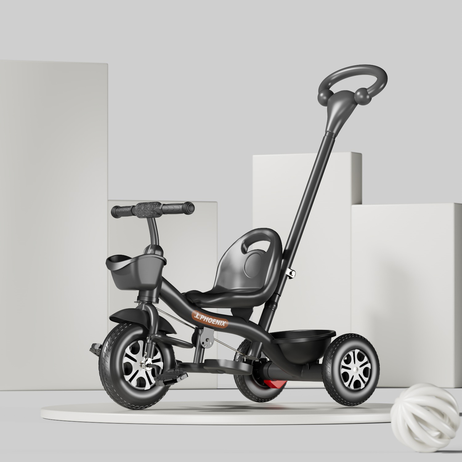 Spot al por mayor Phoenix niños triciclo 1-3-2-6 años bicicleta de empuje manual grande bebé de juguete