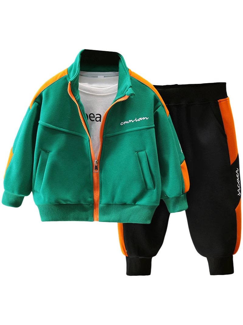 7652 Traje de niño Primavera y otoño 2025 Nuevo estilo de primavera para niños Deportes Hermoso traje de dos piezas Ropa de bebé Casual
