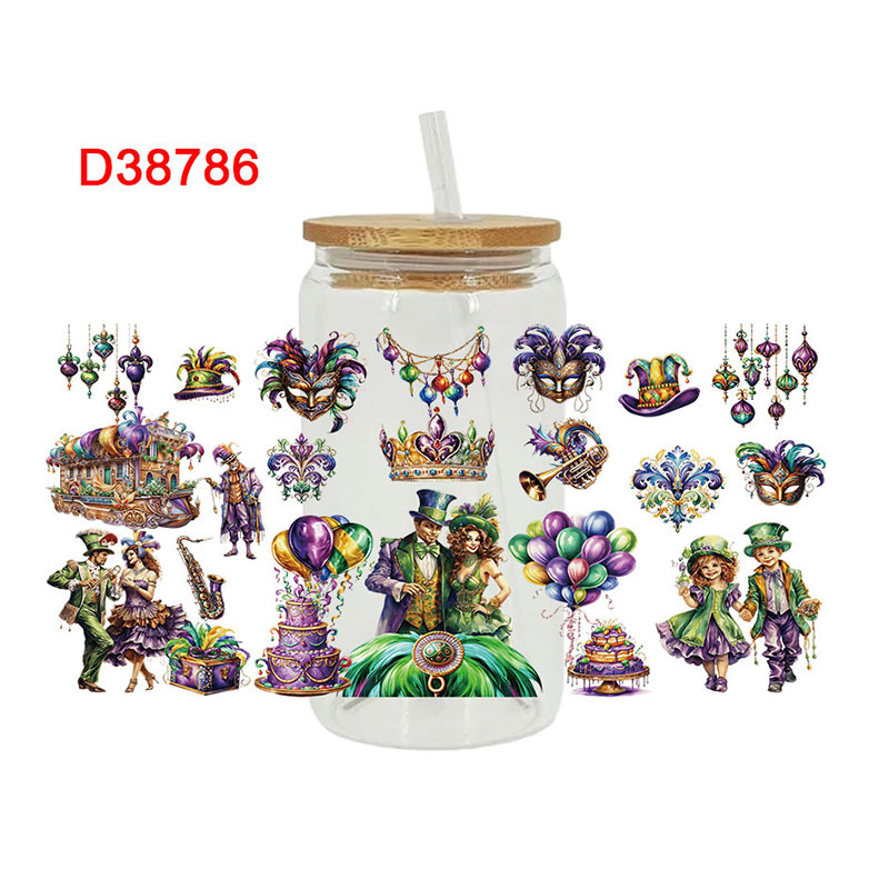 Pegatina de Transferencia UV 16oz 23x11 cm para Equipaje y Fundas de Teléfono image 9