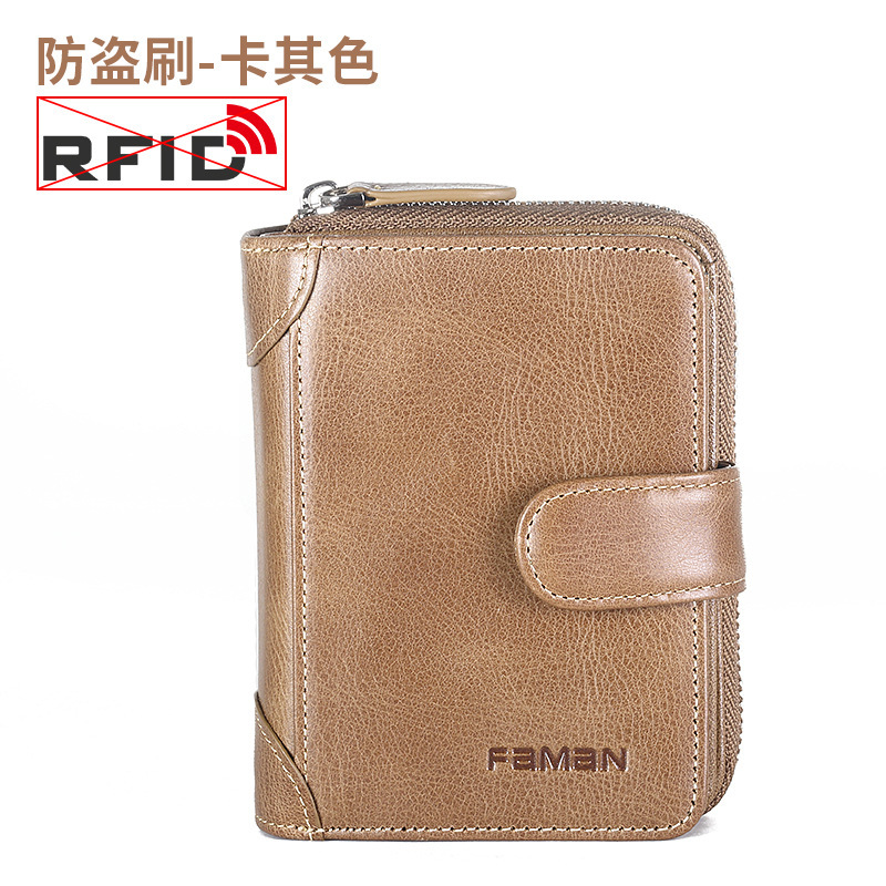 Bolso Fimanka Bolso de licencia de conducir de cuero para hombre Bolso de tarjeta todo en uno Bolso de tarjeta Cartera de múltiples asientos de tarjeta de gran capacidad Bolso de identificación