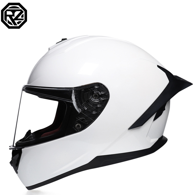 Casco de motocicleta Orz para hombres y mujeres, casco integral de verano con gran alerón trasero para todas las estaciones, certificado por DOT, transfronterizo.