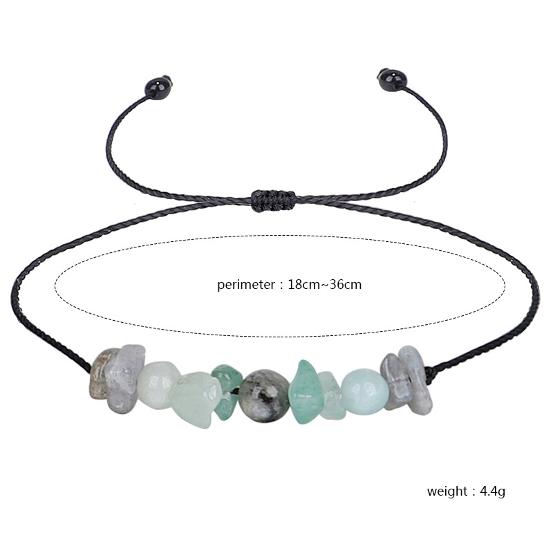 Fashion Geometric Stone Knitting Unisex Bracelets 1 Piece