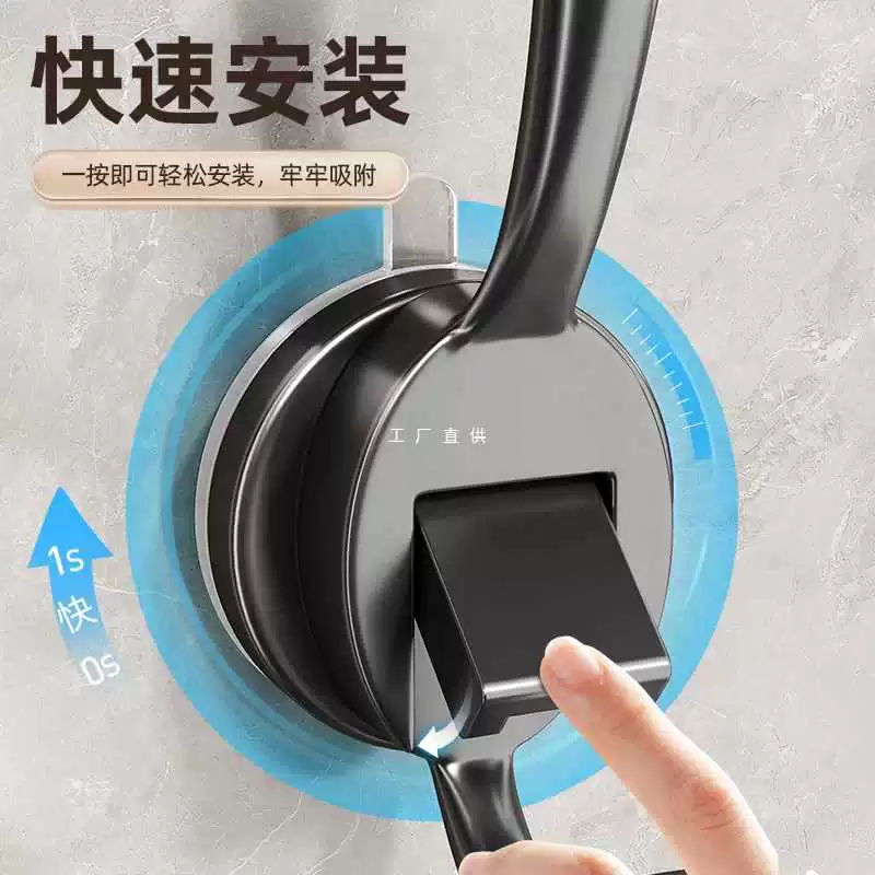 ✅ Крючок на присоске за дверью, настенный вакуумный крючок без перфорации, без следов, для хранения вещей в ванной комнате и подвешивания одежды.