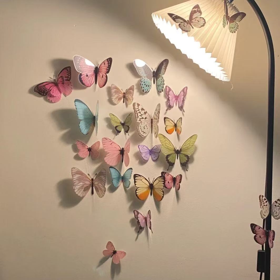 Decorative 3d Butterfly Wall Stickers For Home Decor Diy Design_voghion.com