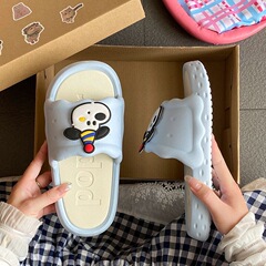 【可拆卸】趣味红球帽子狗外穿EVA凉拖女浴室洗澡防滑防臭拖鞋