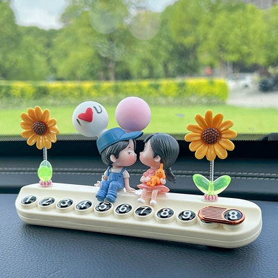 Plate Aromatherapy Car Interior Decoration — Nömrəli dayanma kartı