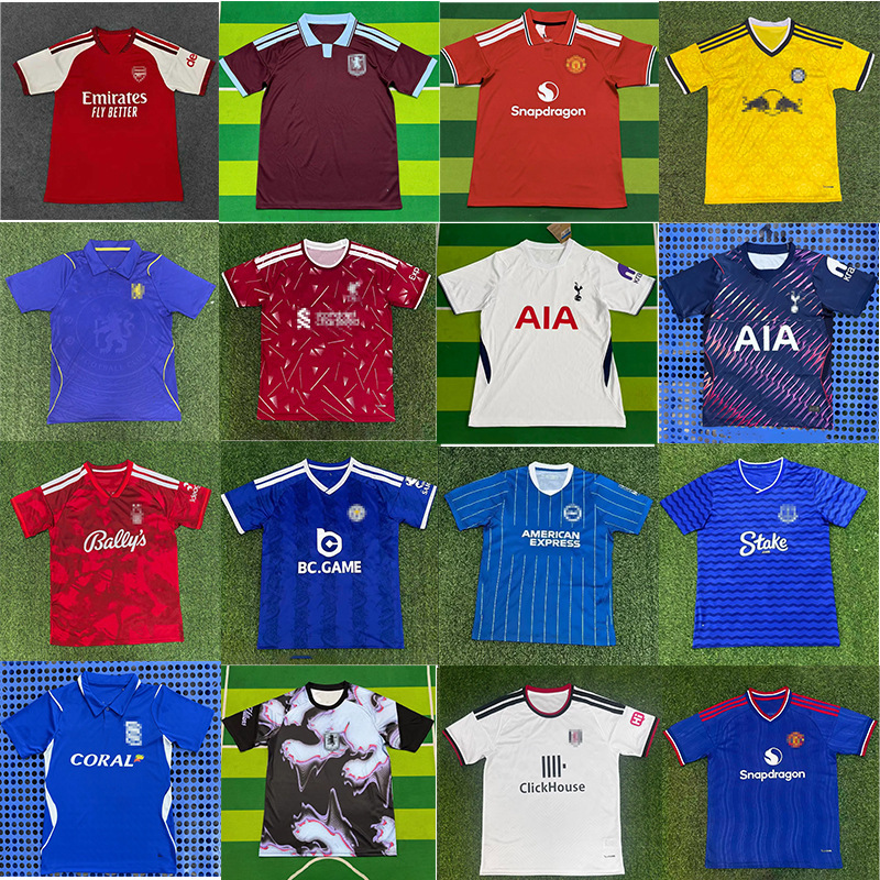 Football Jerseys Premier League Manchester United Arsenal Chelsea Crystal Palace Aston Villa Tottenham Jersey T-Shirt Football Jerseys Premier League Manchester United Arsenal Chelsea Crystal Palace Aston Villa Tottenham Jersey T-Shirt