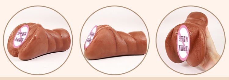 Jiuai Brown Aircraft Cup Inversion Model Male Masturbator in TPE — detail image 5
