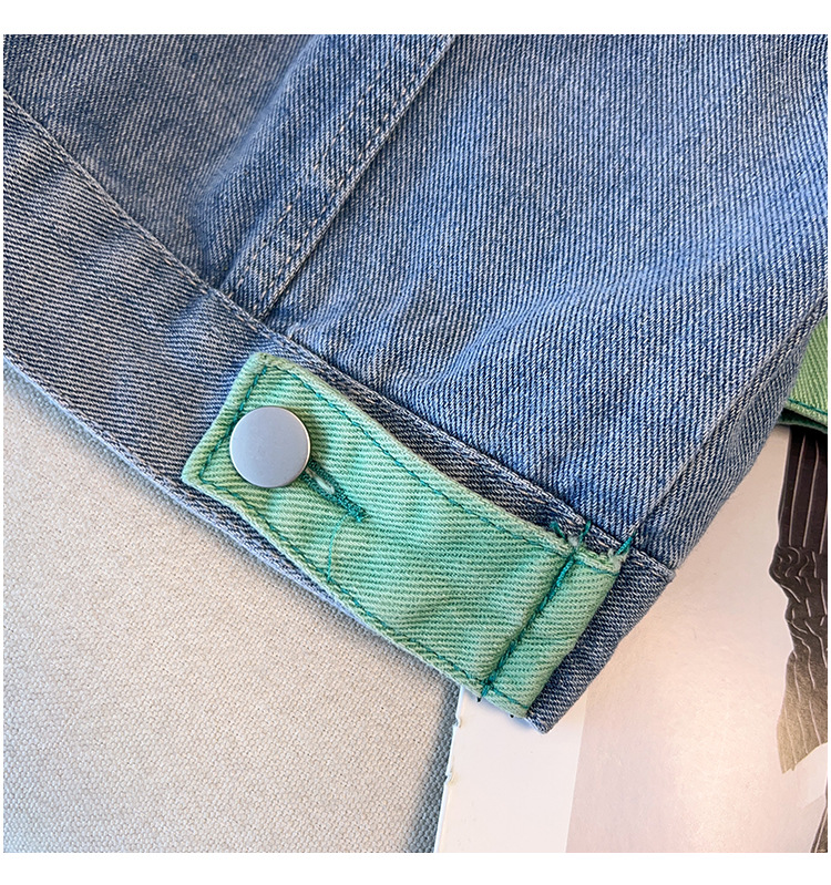 Damenbekleidung Große Größe Frühjahr Neue Lose Jeansjacke 200/300 Catties Lose Schlanke Oberseite_voghion.com