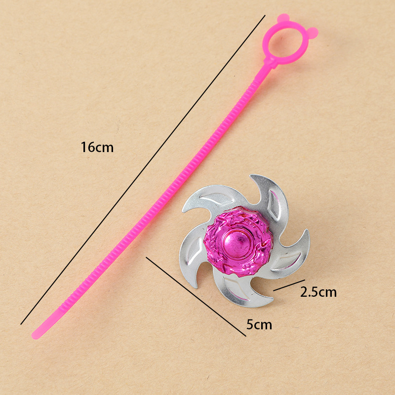 Hoja de hierro tire regla Gyro pull gobernante ciclón Gyro niños tirar alambre giratorio juguete cuadrado fábrica al por mayor nuevo