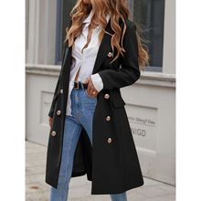 Y 68979 Slim woolen trench coat ����ë���L���������uͨ�¿