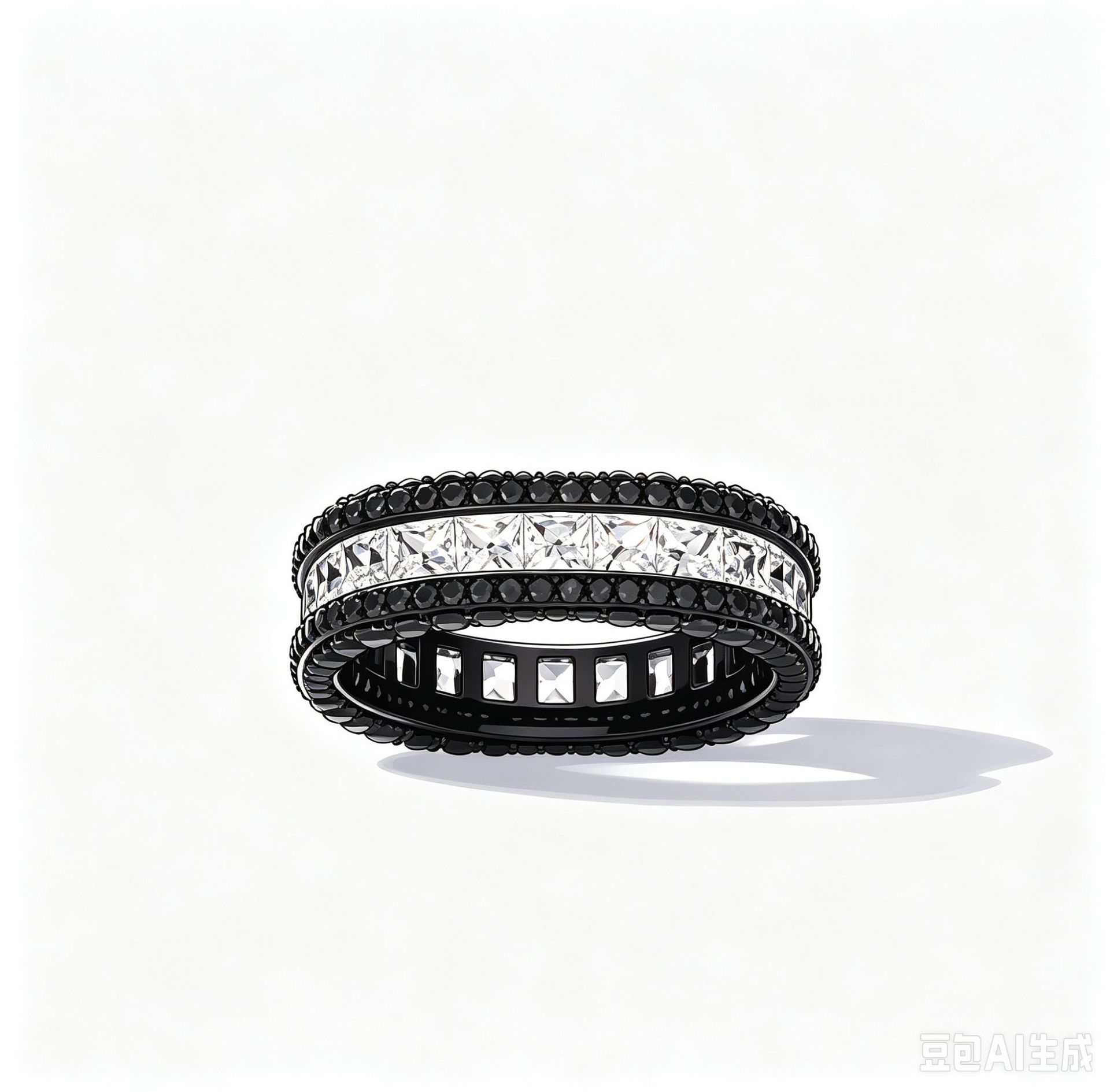Gypsophila black gold ring