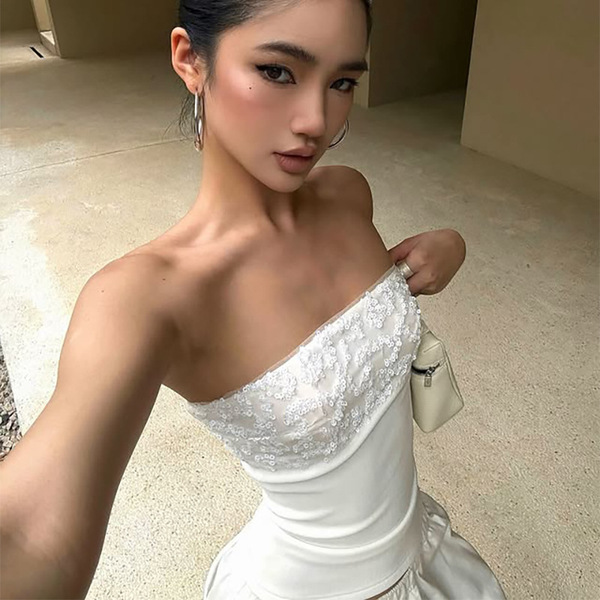 White design sexy summer tube top sleevless