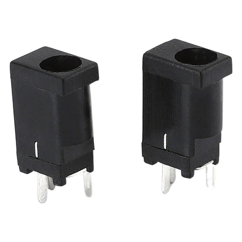 Гнездо для зарядки постоянного тока DC002 вертикальное 3.5x 1,3-1,1 зарядное гнездо Трехконтактный горизонтальный интерфейс