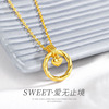 Retro advanced necklace, light luxury style, high-quality style, 750 sample gold, Birthday gift