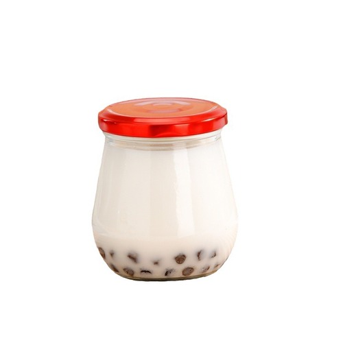 Manufacturer wholesale food glass bottles honey jars sealed canning jars with lids for chili sauce containers lemon paste transparent empty