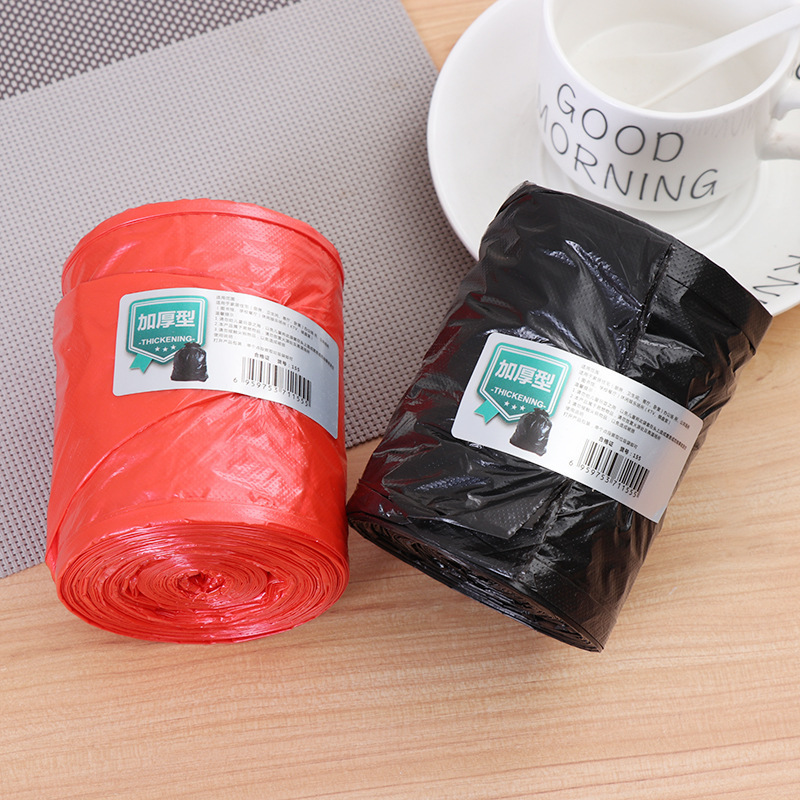 New material thickened disposable garbage bags 18 or so household flat plastic garbage bags spot wholesale garbage