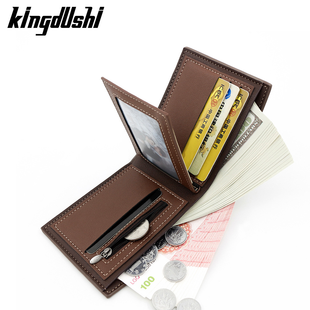 Cartera de hombre coreana con patrón de piedra corta con bisagra TPU, bolso de tres plegados, bolso de cambio de tarjeta múltiple, bolso de identificación, bolso de hombre