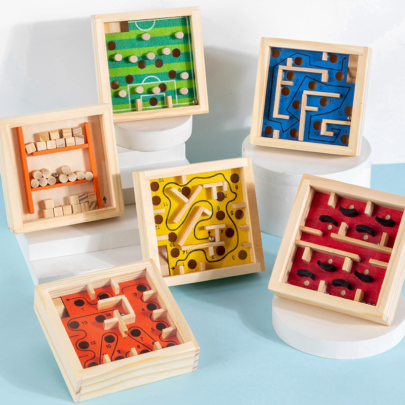 Cross-border Intelligence Beads Maze Balance Ball Game Children's Hand-eye Coordination Parent-child Interactive Educational Wooden Toys Cross-border Intelligence Beads Maze Balance Ball Game Children's Hand-eye Coordination Parent-child Interactive Educational Wooden Toys