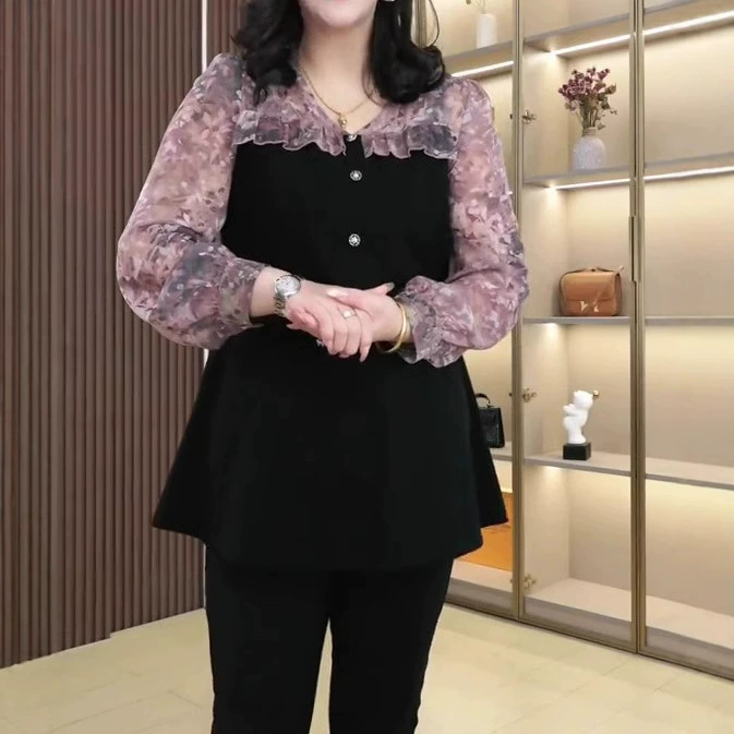 2025 весна и лето мода шифоновое кружево в прямом эфире