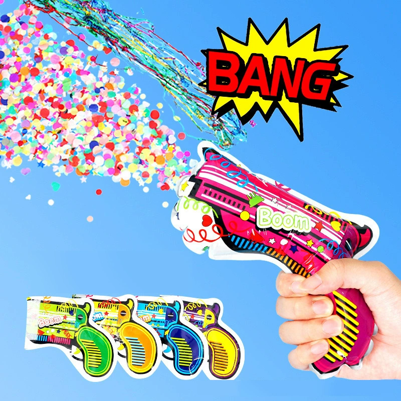 Фейерверк-пистолет для свадебного салюта в стиле TikTok, ручной, автоматический, надувной, с распылением цветов.