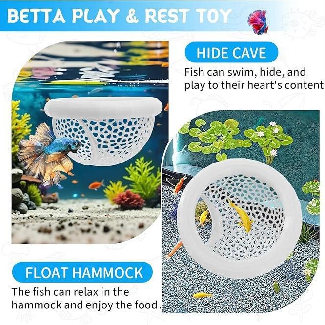 创意鱼缸装饰浮动鱼类休息室Fish Rest Area水族箱配件|undefined