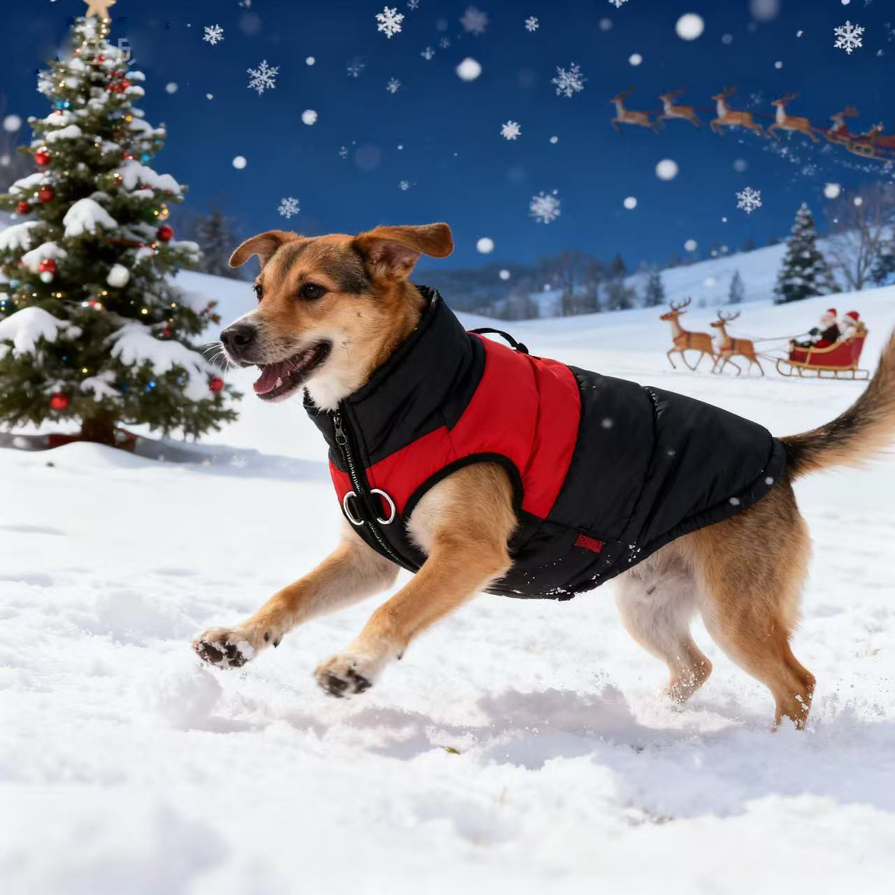 Ropa para mascotas transfronteriza chaqueta de plumón para perros gruesa y cálida ropa para perros impermeable de otoño e invierno ropa para mascotas para perros grandes