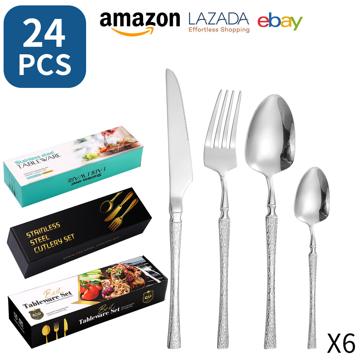 24 조각 실버 (6 명)