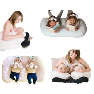 Newborn Sleeping Bed Cushion, Baby Multifunctional Feeding Pillow, Anti-Overflow Milk Double-Pack Nursing Pillow, Feeding Fetal Anti-Vomiting Milk