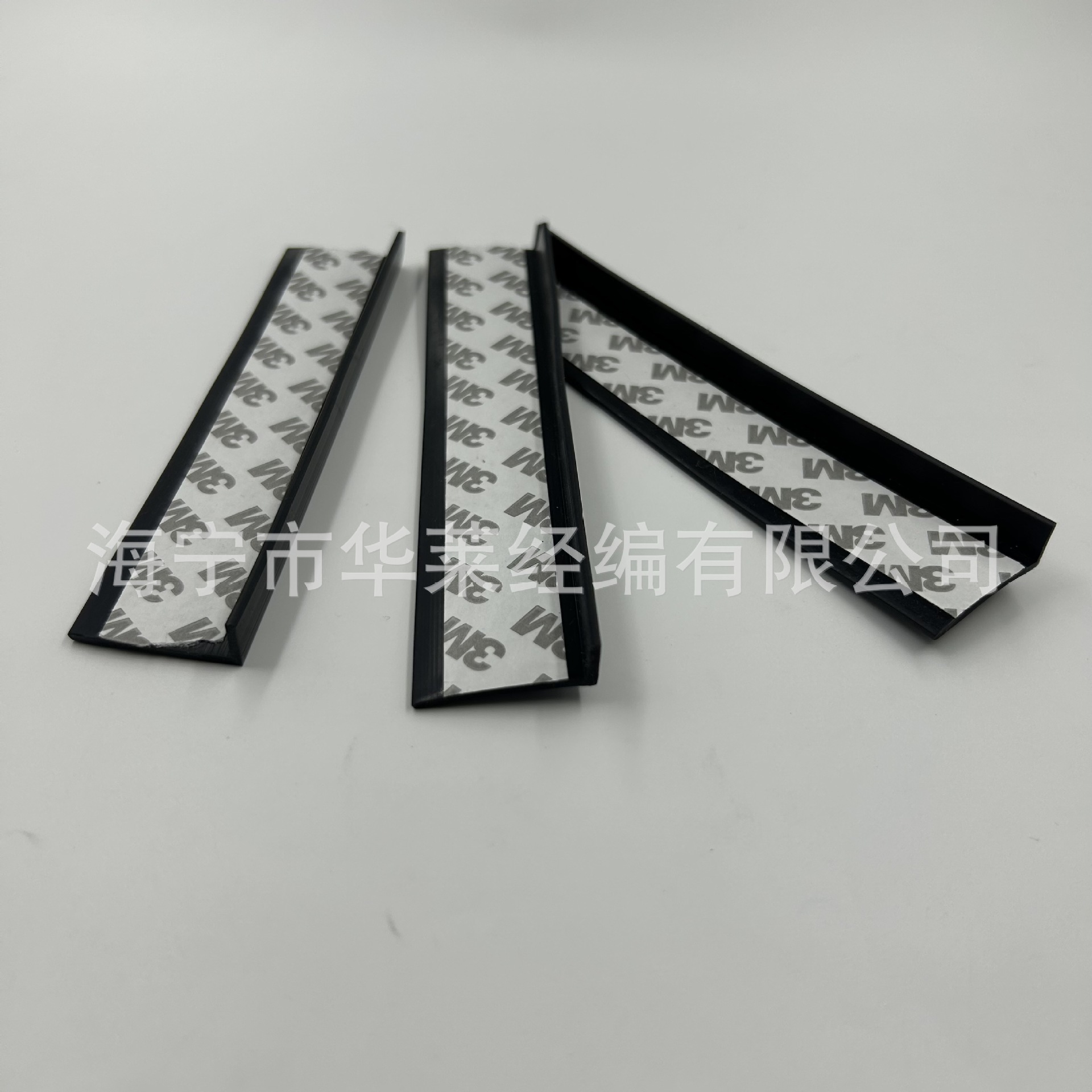 黑色自粘硅胶条3M背胶密封条耐高温抗老化减震防滑环保扁条硅胶条