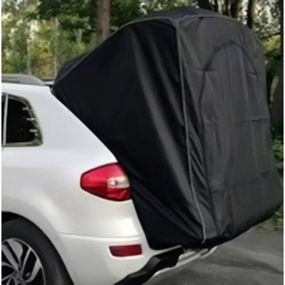 [Dongfeng Peugeot 3008] Car suv special car tail tent car roof outdoor camping sunshade rainproof (Avtomobil dam çadırları) - premium-black-double